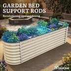 YITAHOME 24" Tall 9 in 1 Raised Garden Bed Kit, 96x24 in Large Galvanized Metal - Image 6