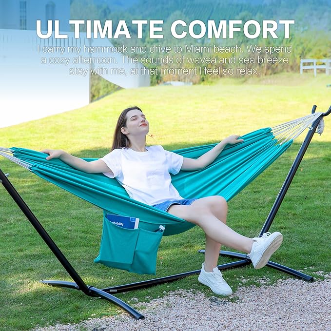 PNAEUT Double Hammocks with Stand - Image 3