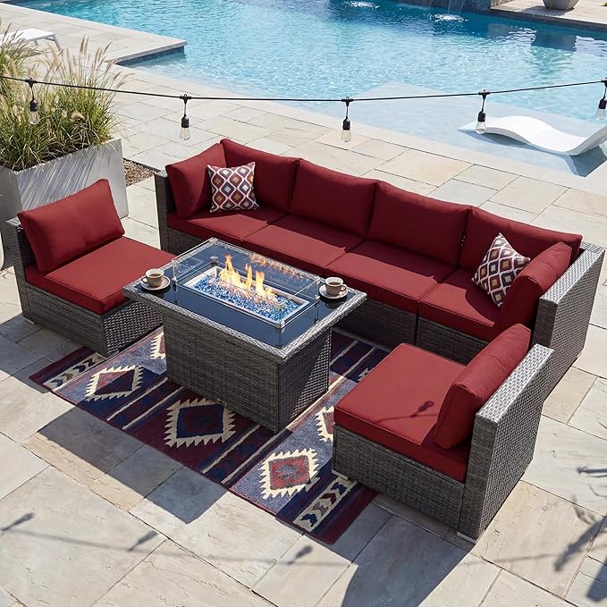 NICESOUL 7 Piece Outdoor Patio Furniture - Image 2