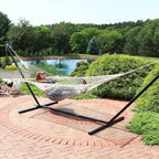 Sunnydaze Cotton Rope Hammock for Outside - Image 8