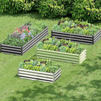 2PCS 6x3x1FT Galvanized Raised Garden Bed, Galvanized Planter Raised Garden - Image 7
