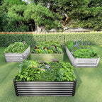 6x3x2FT Galvanized Raised Garden Bed, Galvanized Planter Boxes Outdoor - Image 7