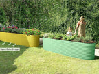 9-in-1 Galvanized Raised Garden Beds Outdoor // 8×2×2.5 ft Modular Planter - Image 3