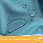 HolidayIdeas Outdoor Curtains for Patio Waterproof, 4 Panels - Image 2