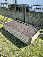 A ANLEOLIFE 6X3X1.5 ft Galvanized Raised Garden Beds Outdoor, Rectangular Metal - Image 4