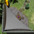 Amgo Custom Size 10' x 18' x 20.6' Gray Right Triangle Sun Shade Sail UPF50+ by Amgo