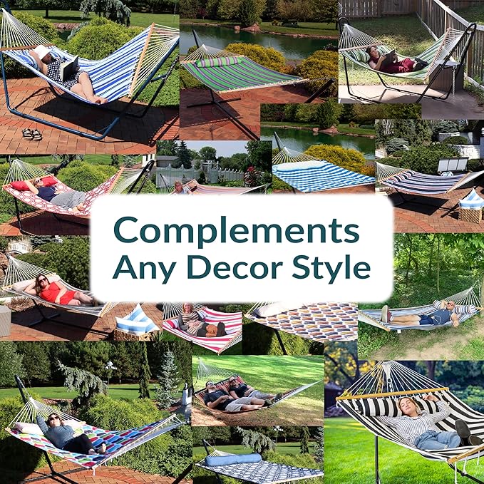 Sunnydaze Quilted Outdoor Hammock - Image 8
