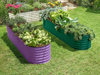 9-in-1 Galvanized Steel Raised Garden Bed // 8×2×1.5 ft Modular Planter - Image 3