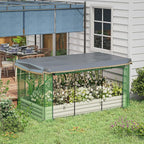 Outsunny 7.3 x 3.4 x 1 ft Galvanized Raised Garden Bed - Image 2