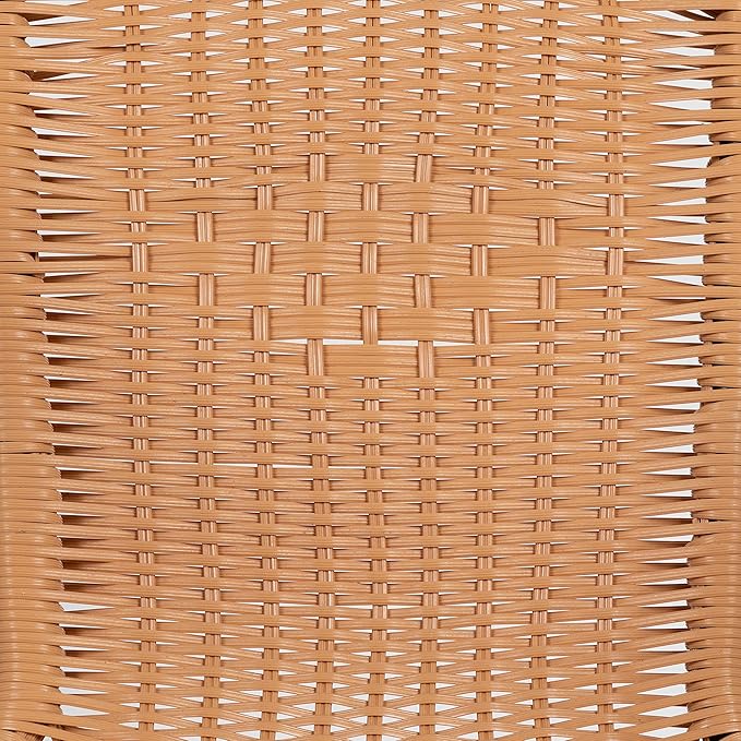 Flash Furniture Lila 4 Pack Beige Rattan Indoor-Outdoor Restaurant Stack Chair - Image 14
