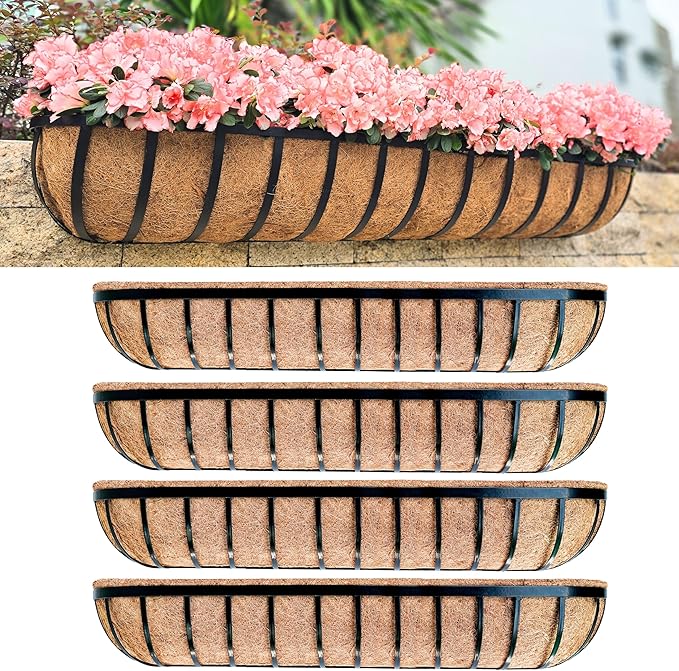 LaLaGreen Wall Hanging Planters Long Window Flower Box Planter by L%C3%A1L%C3%A1Green