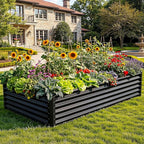YITAHOME 2pcs 8x4x1.5 ft Galvanized Raised Garden Bed Kit, Large Metal Planter - Image 2