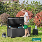 YITAHOME 120 Gallon Outdoor Storage Deck Box, Large Resin Patio Storage - Image 2