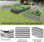 2PCS 12x3x1ft Galvanized Raised Garden Bed Kit, Metal Planter Box - Image 6