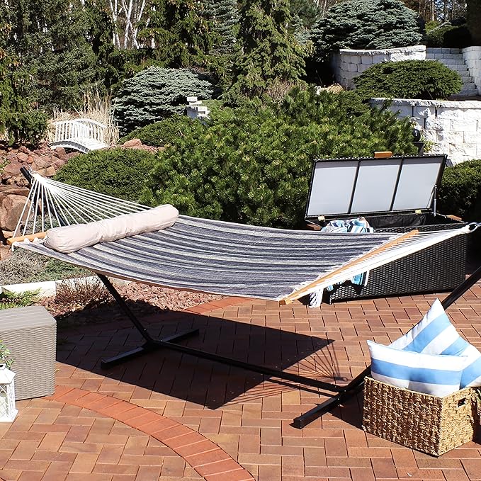 Sunnydaze Quilted Outdoor Hammock - Image 2