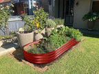 Land Guard Galvanized Raised Garden Bed Kit, Planter Boxes Outdoor, Oval Large - Image 5