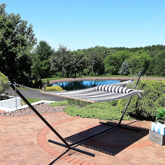 Sunnydaze Quilted Outdoor Hammock - Image 2