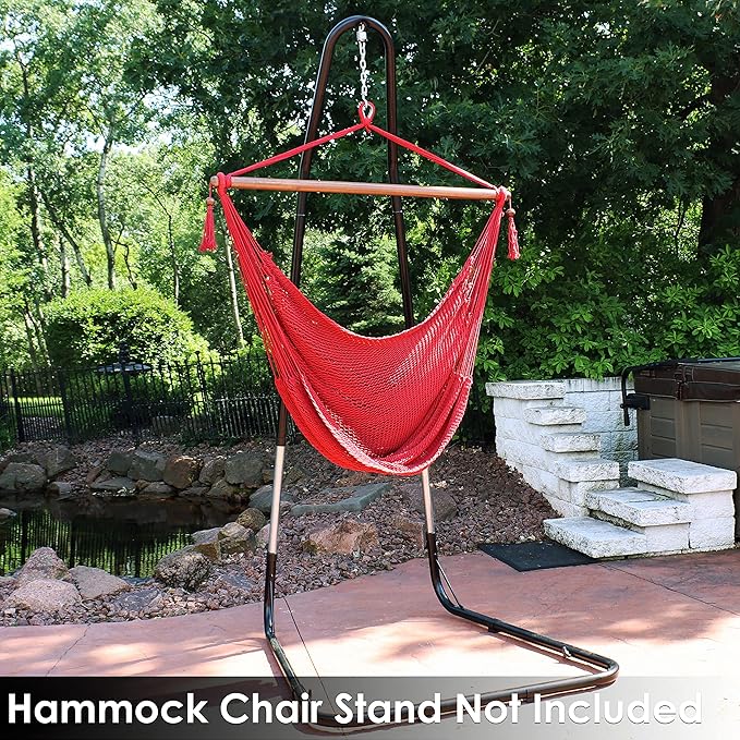 Sunnydaze Outdoor Hammock Chair Swing - Image 9