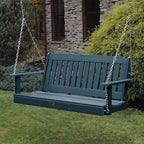 highwood AD-PORL2-NBE Lehigh Porch Swing, 4 Feet, Nantucket Blue - Image 2