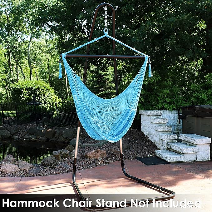 Sunnydaze Outdoor Hammock Chair Swing - Image 9