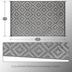SAND MINE Waterproof Outdoor Rug 6x9 ft, Plastic Reversible Rug, Modern Area Rug - Image 2