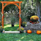 Yaheetech 85in Wooden Garden Trellis Horticulture Garden Arch Arbor - Image 4